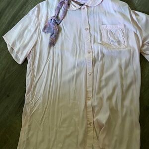 Hot Topic Pink and Purple Plaid Shirt